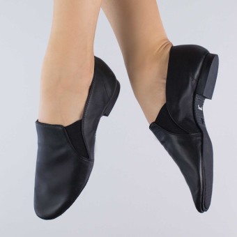 1st Position Side Gusset Slip on Full Sole Jazz Shoe