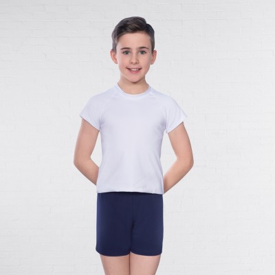 1st Position T-Shirt Homme à Manches Raglan et col rond (White)