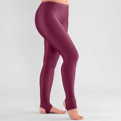 1st Position Stirrup Tights (Burgundy)