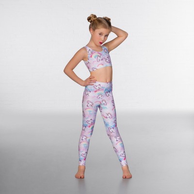 1st Position Print Leggings Unicorn Foil Print