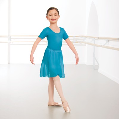1st Position Wrapover Chiffon Skirt (Marine)