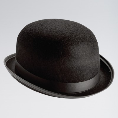 Black Felt Bowler Hat