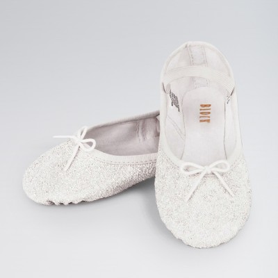 Bloch Sparkle Girls Full Sole Ballet Shoes (White)