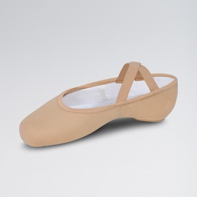 Bloch Performa Ballettschuhe aus dehnbarem Leinen (Sand)