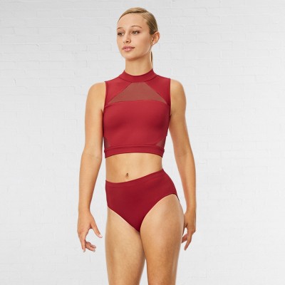 Bloch Chiaki Haut Court avec Dos Ouvert (Red)