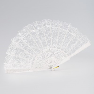 Lace Fan (White)