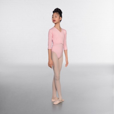 1st Position X Over Wickeljacke mit 3/4 Ärmeln (Pale Pink)