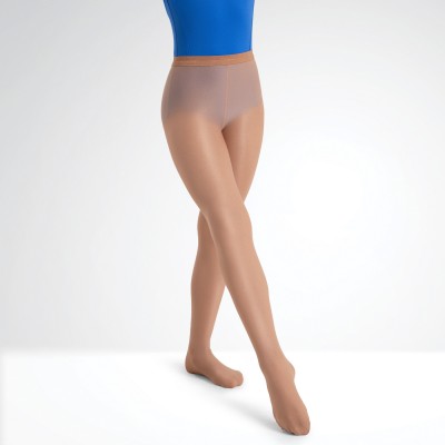 Capezio Child Ultra Shimmery Footed Tights (Suntan)