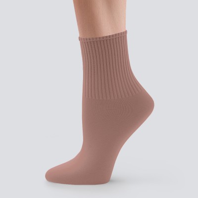 Capezio Ribbed Ballet Socks (Suntan)