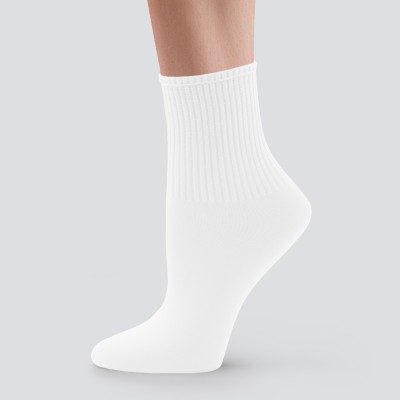Capezio Ribbed Ballet Socks (White)