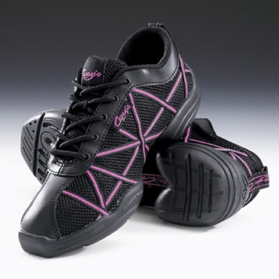 Capezio - Zapatillas deportivas "Web" con detalles en rosa