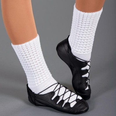 1st Position Leather Highland Shoes (Black)