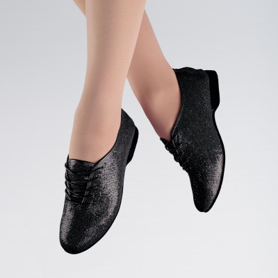 1st Position Hologram Jazz Shoes (Black)