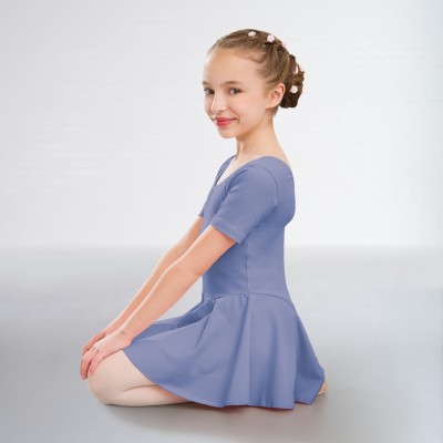 1st Position - Maillot Hannah de Algodón con Falda (Sky Blue)
