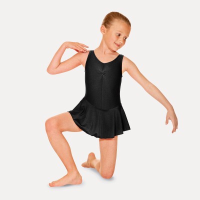 Roch Valley Sleeveless Skirted Leotard (Black)