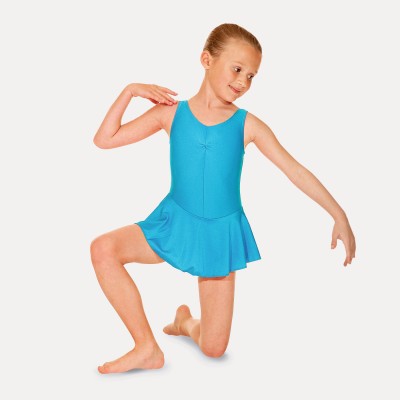 Roch Valley Sleeveless Skirted Leotard (Kingfisher)