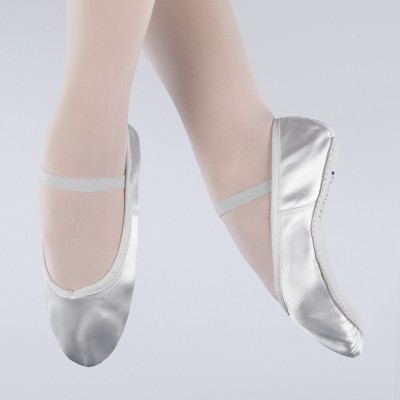 1st Position Satin Ballet Shoes (White)