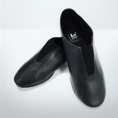 1st Position Leather Jazz Front Gusset Elasticated Shoes