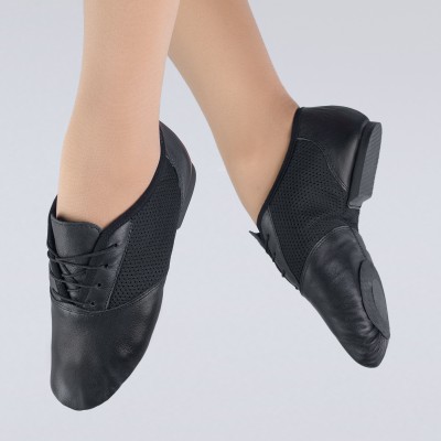 1st Position Sport Mesh Centre Leather Split Sole Jazz Shoe