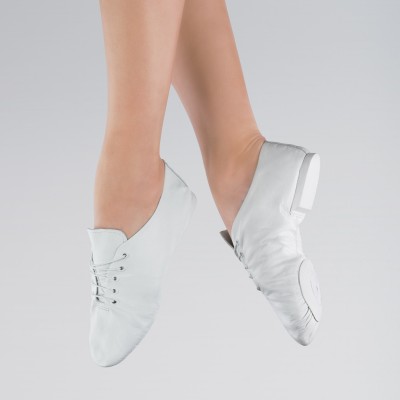 1st Position Split Sole Jazz Shoes (White)