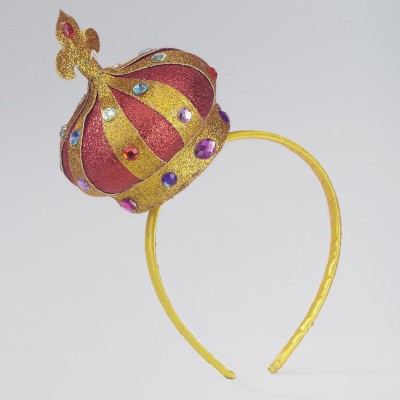 Mini Gold Crown on Aliceband