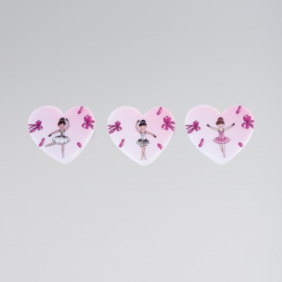 Ballerina Radiergummis (3er Packung)