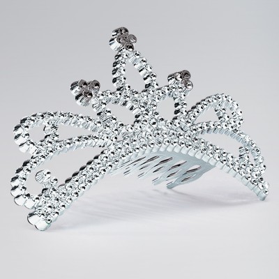 Plastic Tiara on Comb (Design may Vary)