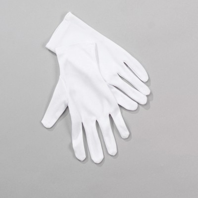 White Short Gloves - Adult
