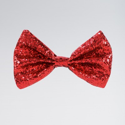 Glitter Bow Tie Red