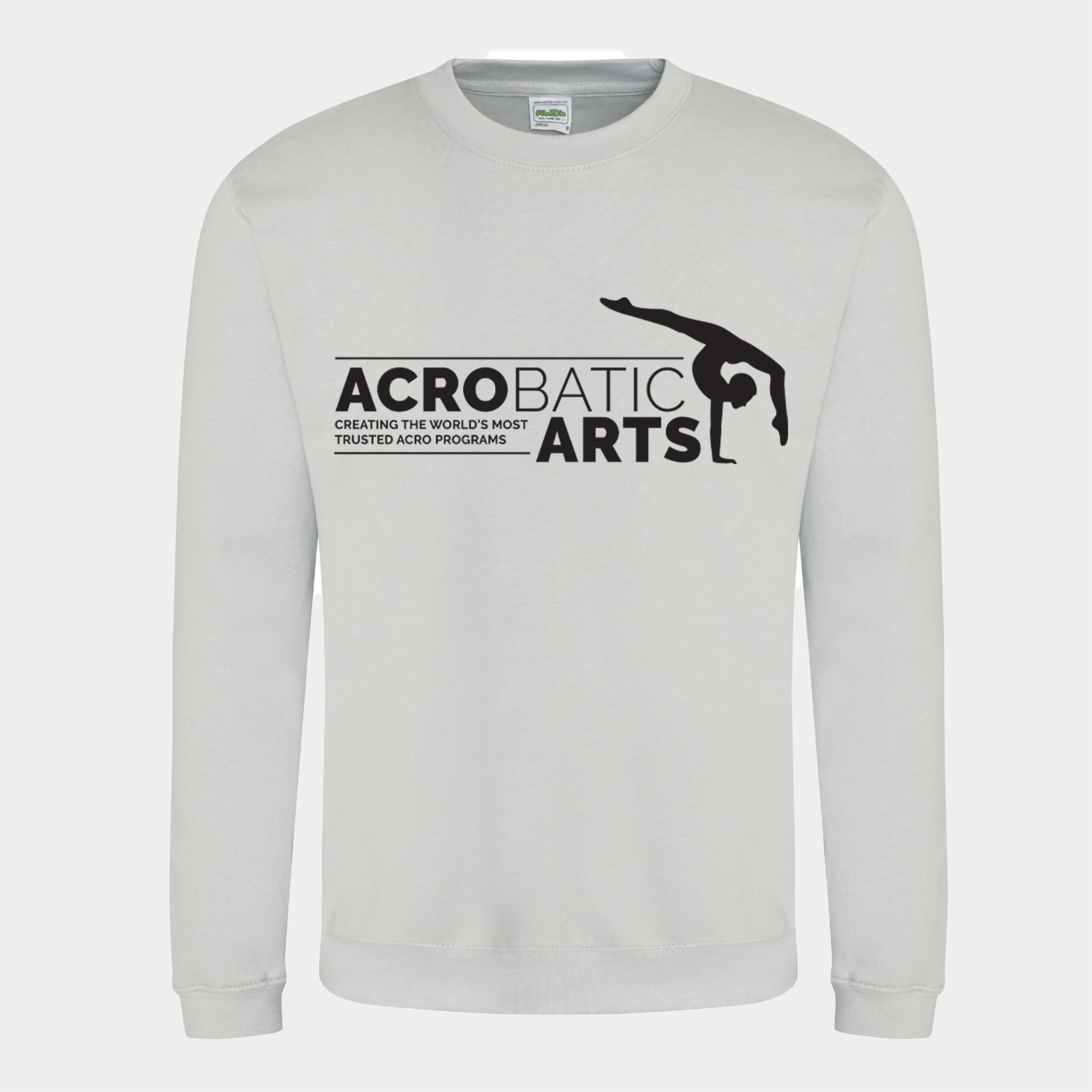 Acrobatic Arts Crew Neck Sweatshirt (Moon Dust Grey)