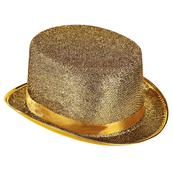 Gold Lurex Top Hat
