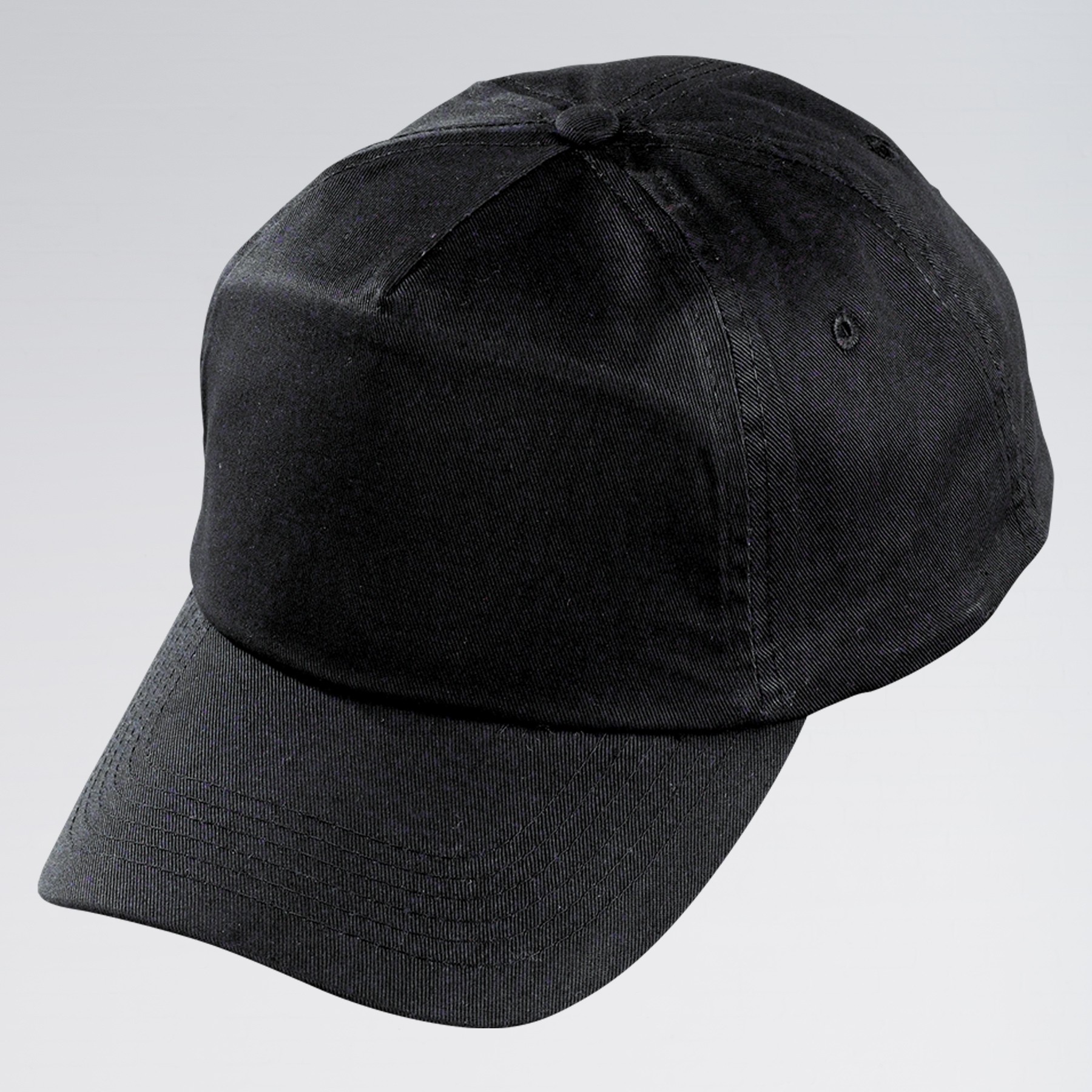 Cotton Baseball Cap (Black)