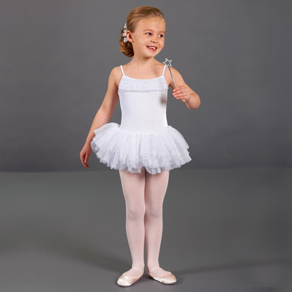 Bloch Desdemona Girls Tutu Leotard (White)
