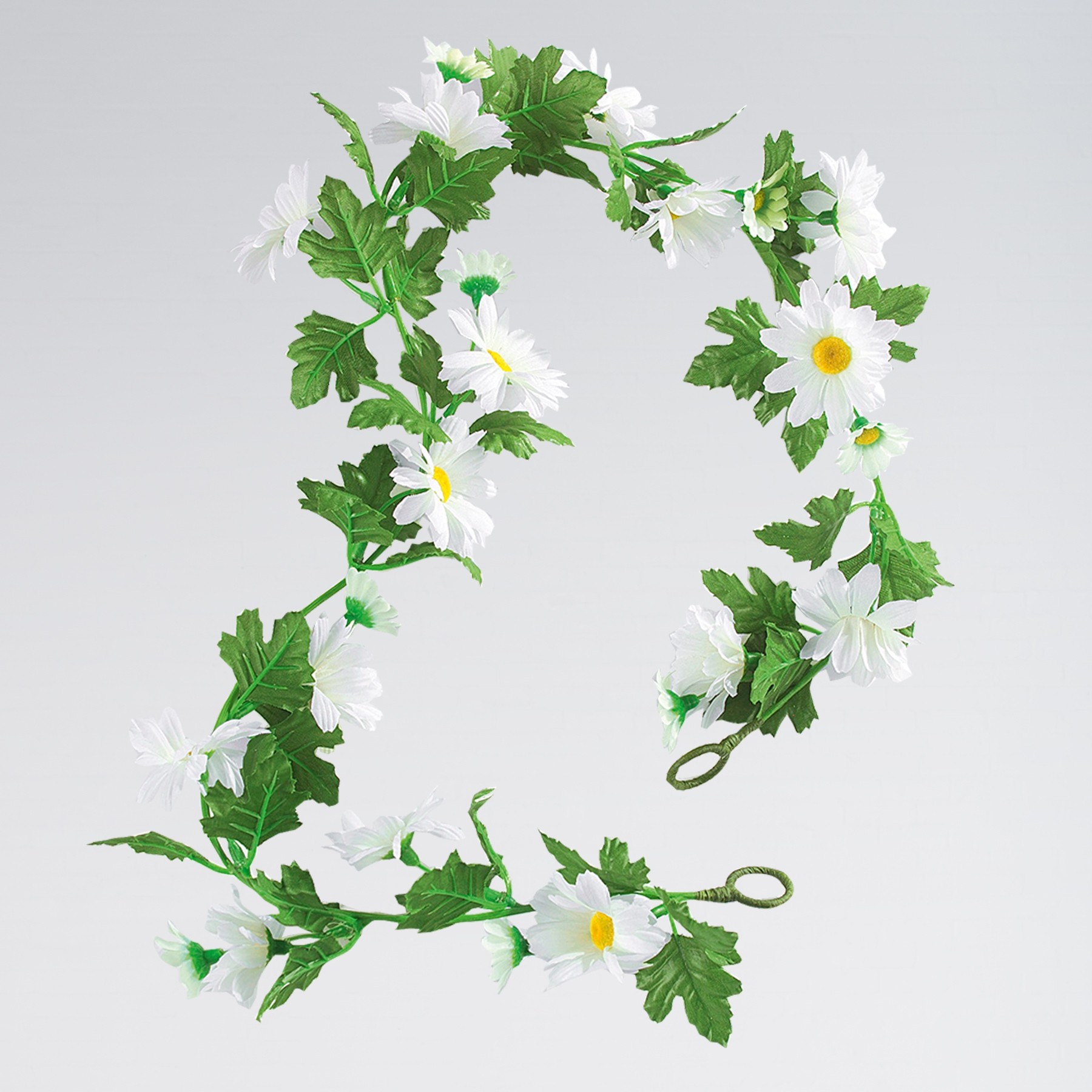 Artificial Daisy Garland - White