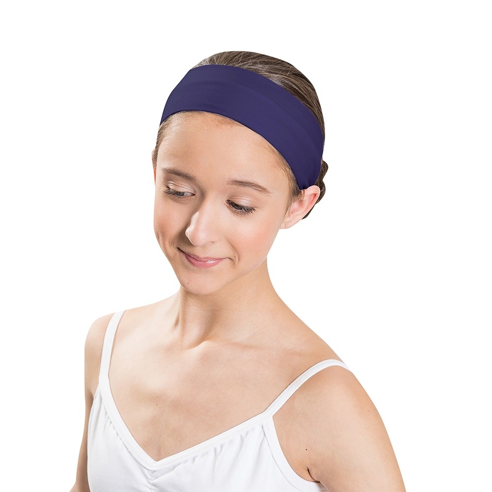 Roch Valley Cotton Lycra Dance Headband Navy (pick as singles)