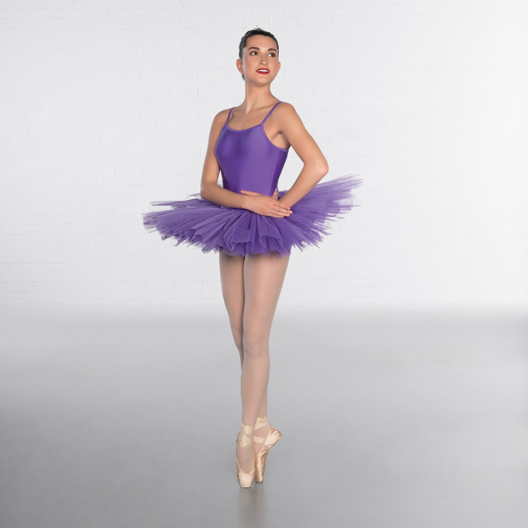 1st Position Nylon Elastane 5 Layer Tutu Purple