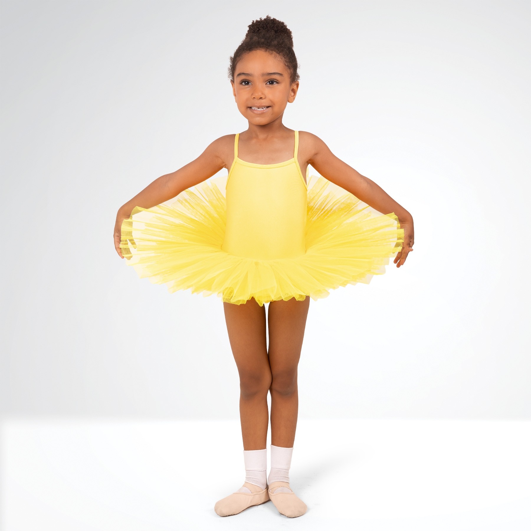 1st Position Nylon Elastane 5 Layer Tutu Yellow