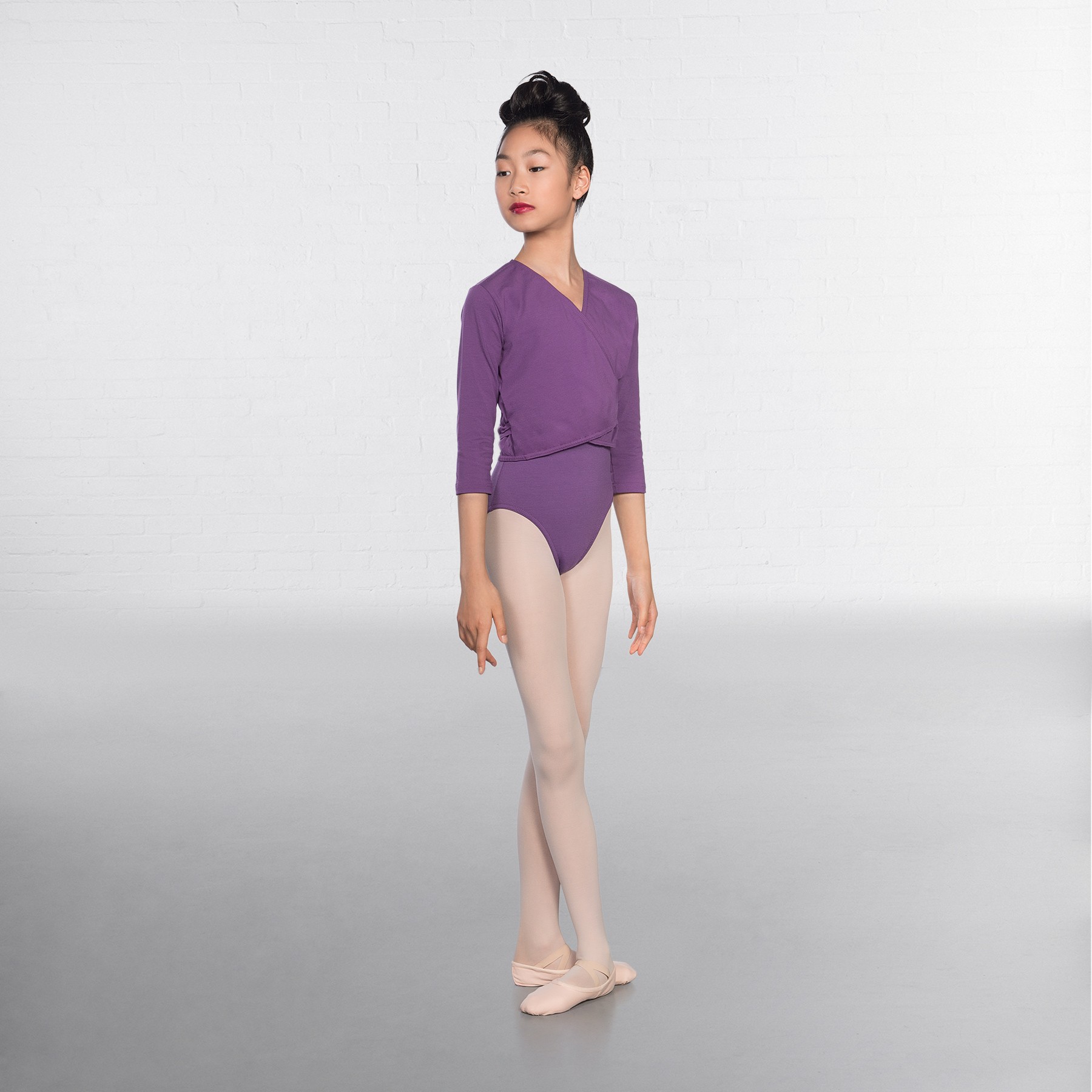 1st Position X Over Wickeljacke mit 3/4 Ärmeln (Lavender)