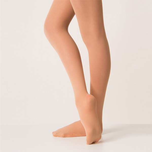 Capezio Childs Hold & Stretch Footed Tights (Light Suntan) Heidi