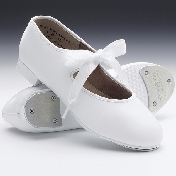 Capezio Junior Tyette Tap Shoes (White)