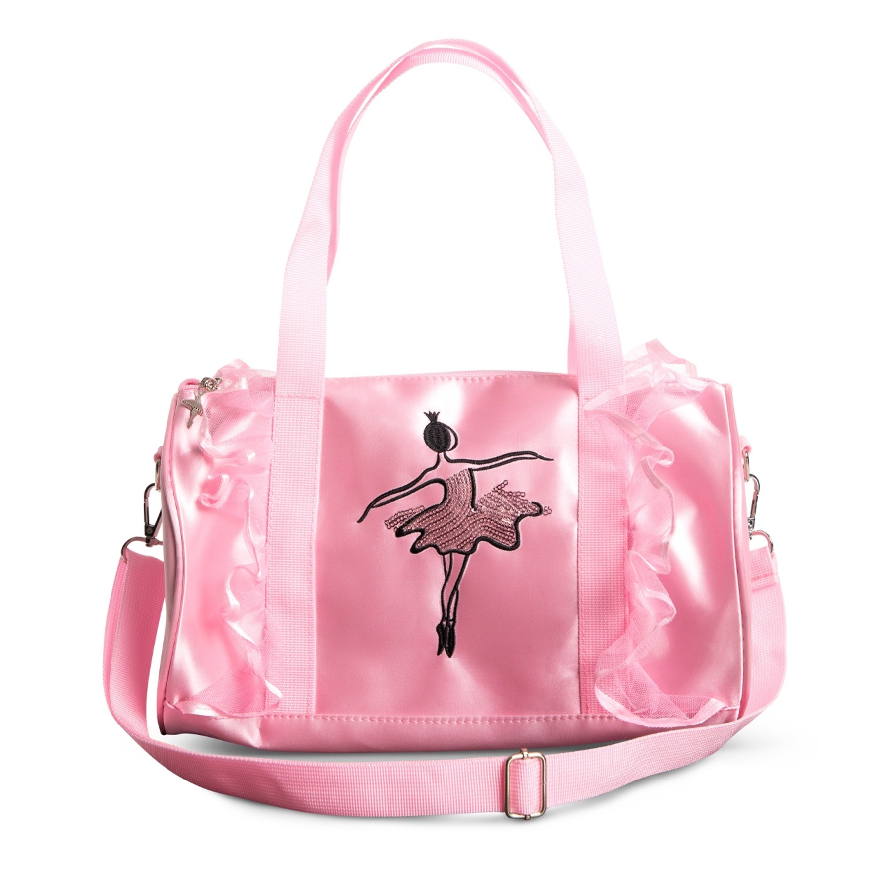 Capezio Sequin Ballerina Barrel Bag Pink