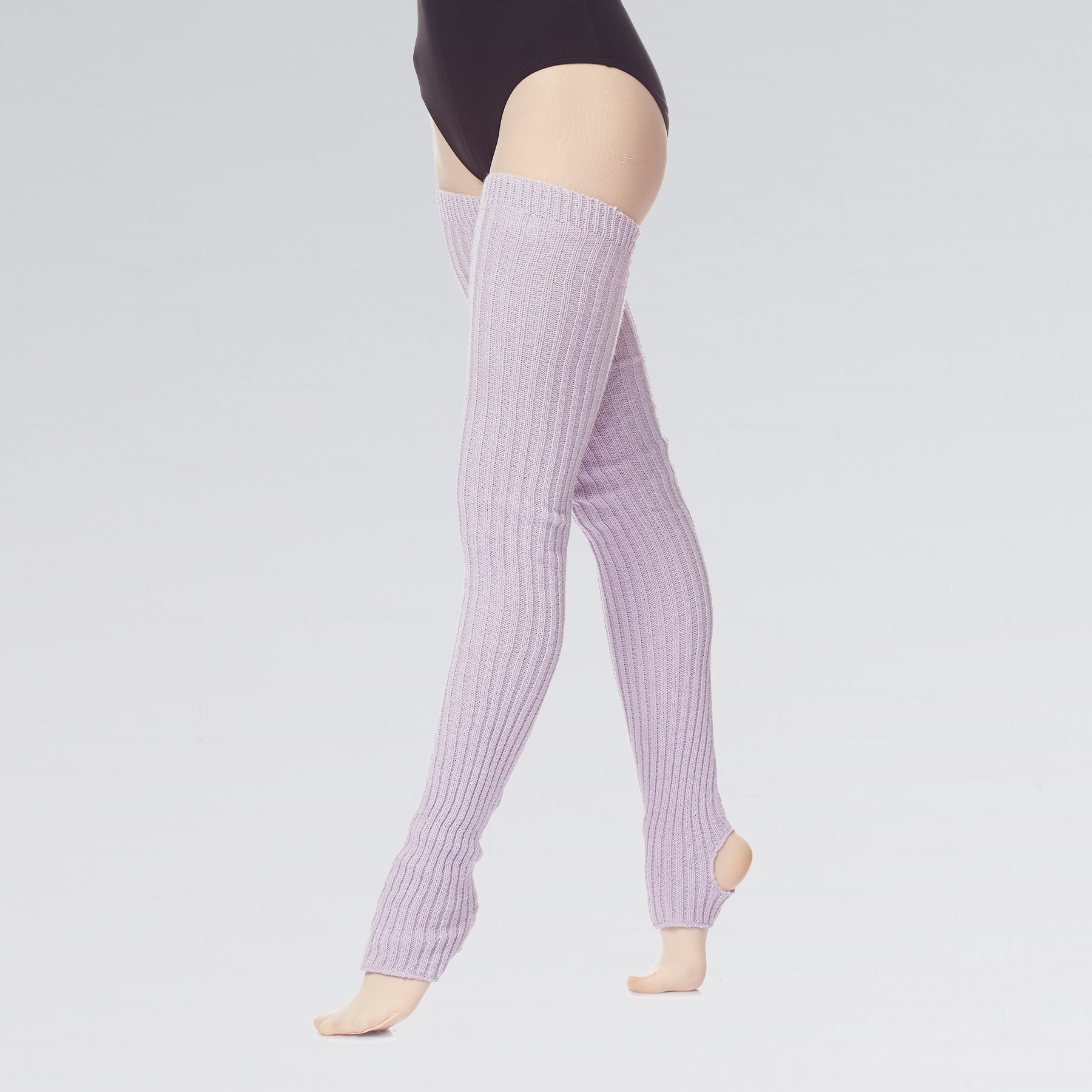 Intermezzo Lange gestrickte Stulpen mit Steg (Lavender)