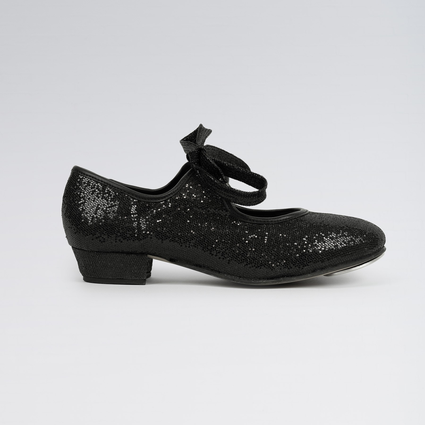 1st Position Hologram Low Heel Tap Shoe (Black)