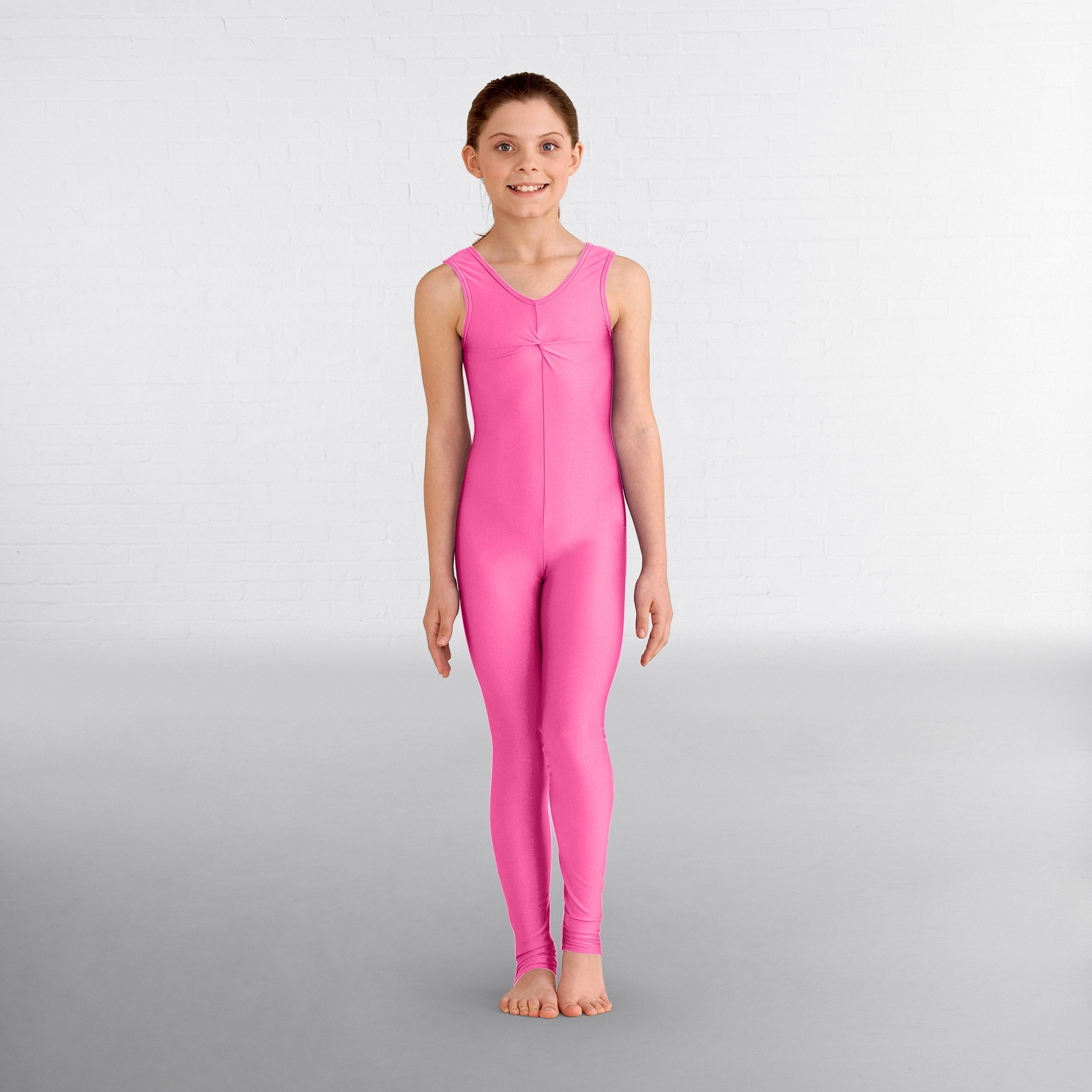 1st Position Emma Dance Catsuit Flo Pink