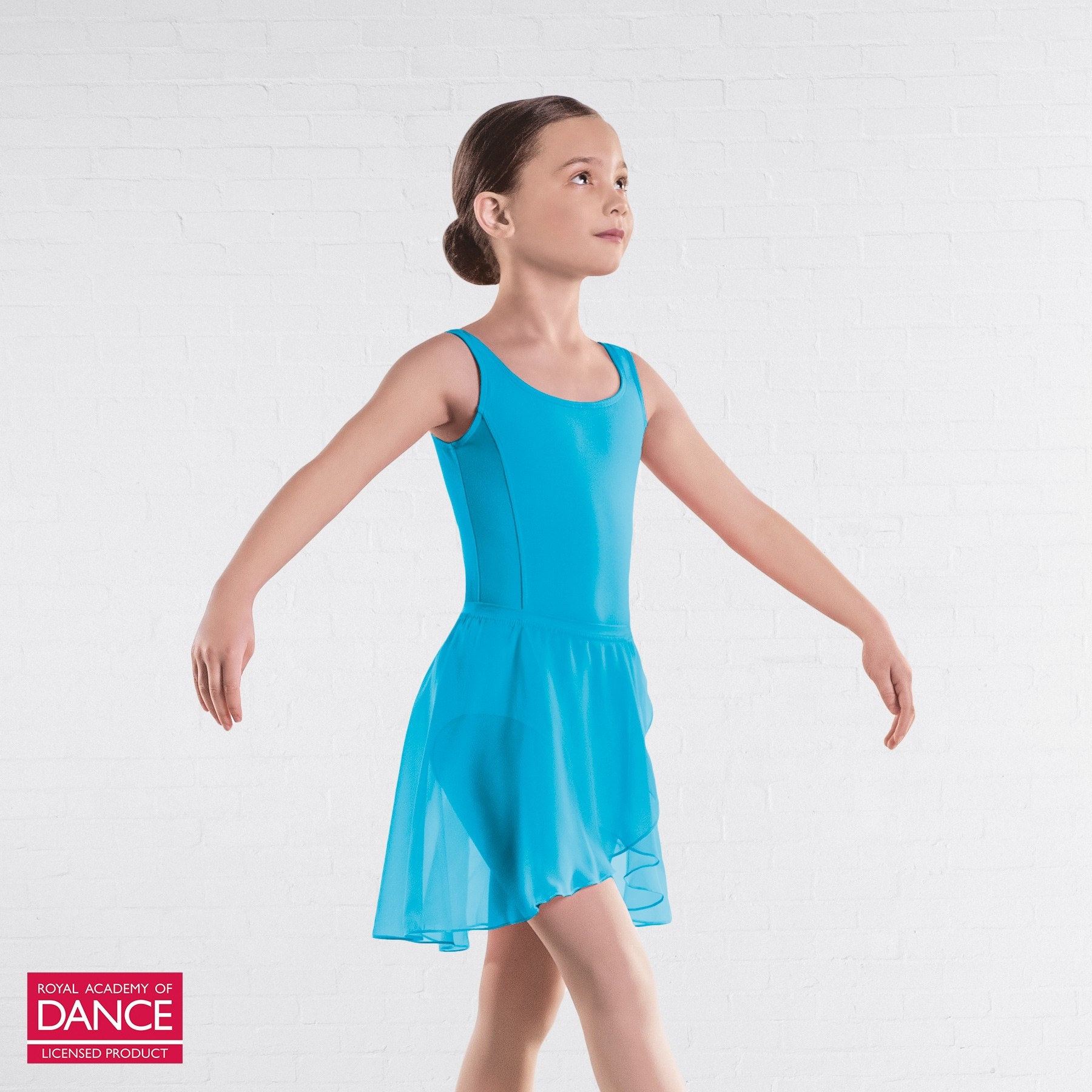 RAD Approved Emilia Wrapover Chiffon Skirt (Marine)