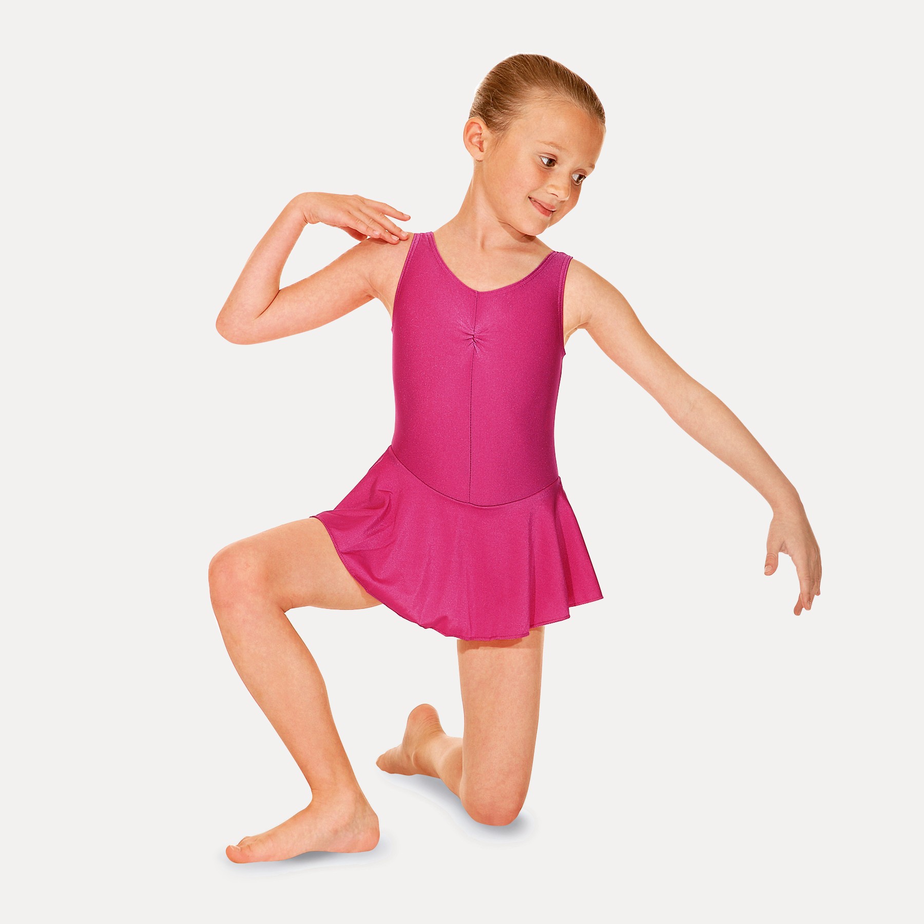 Roch Valley Sleeveless Skirted Leotard (Raspberry)