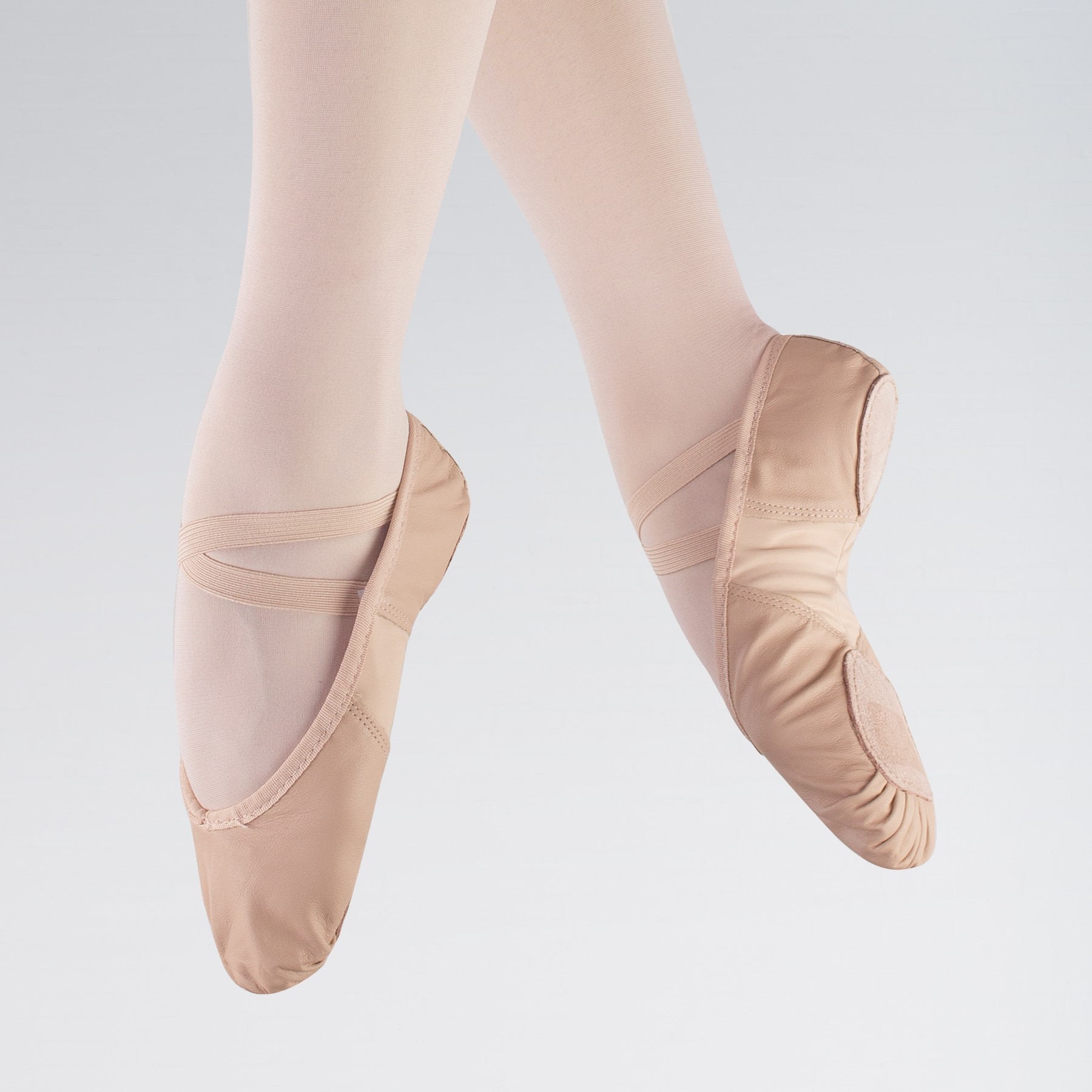 So Danca Ballettschuhe aus Leder mit Stretch Einsatz