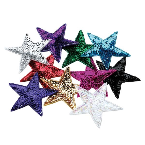 Star Sequin Motif (Silver)