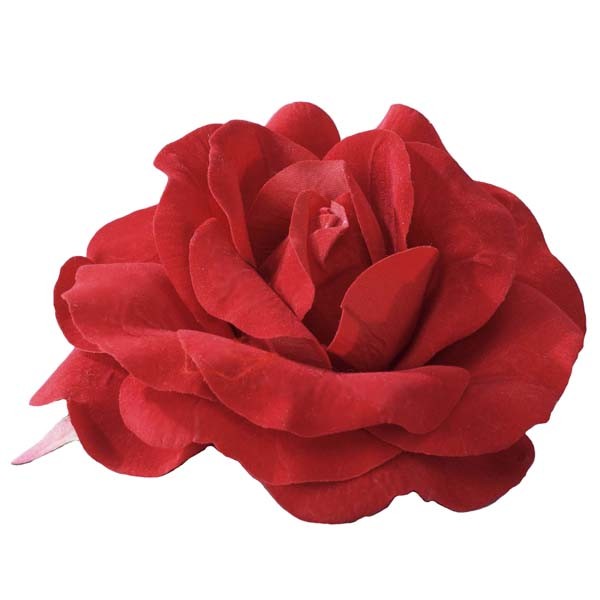 Large Red Rose On Pin