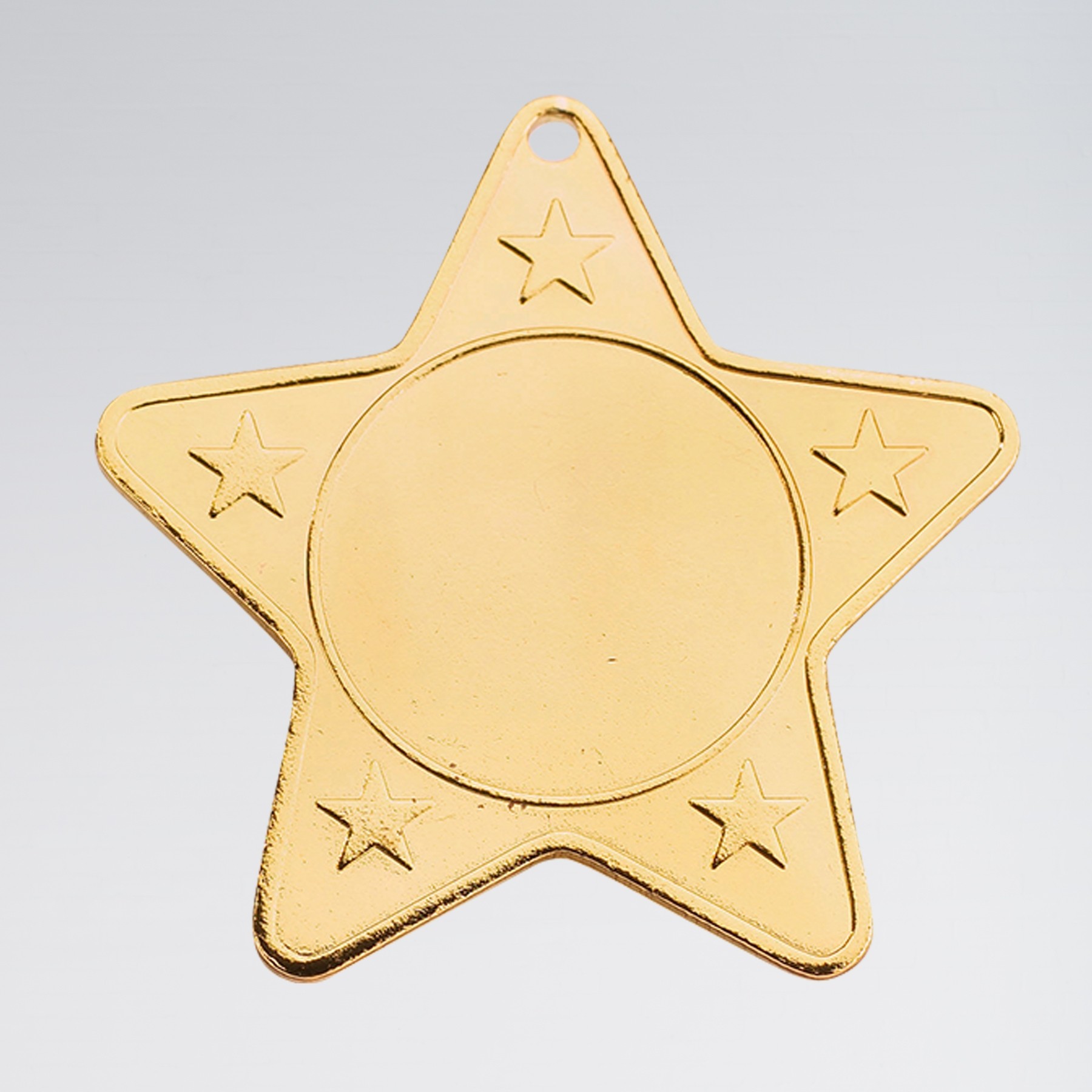 Star Shaped Medal (Takes 2.5cm centre)  Gold